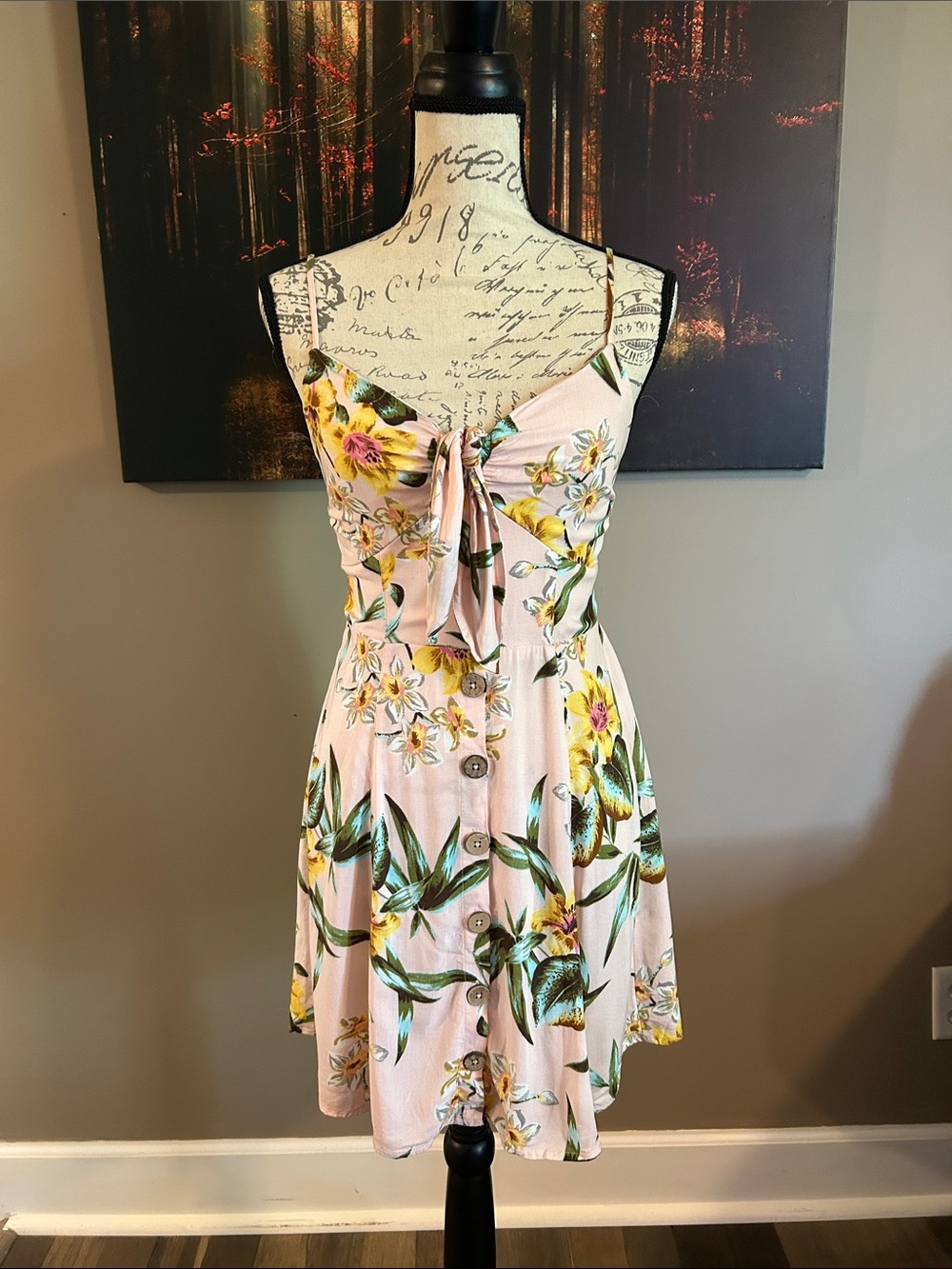 Pink Floral Sundress